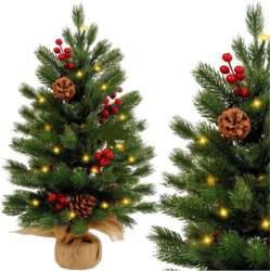 LEAN Decorative Christmas Tree, Artificial Red