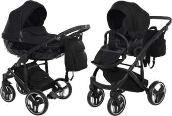 Junama Basic 01 Black Bērnu Ratiņi