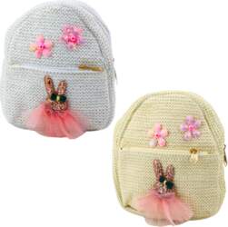 LEAN Children`s Backpack Embroidered Rabbit In