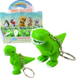 Lean Toys Dinosaur Backpack Keychain LED