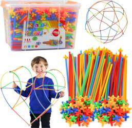 Lean Toys Straws 3D 4D Construction