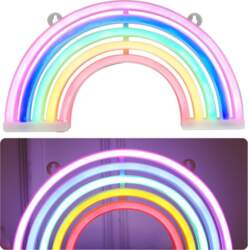 LEAN Decorative Night Light Neon Rainbow