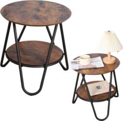 LEAN Round Coffee Table with Additional