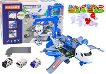 Lean Toys Interactive Plane Foldable Police