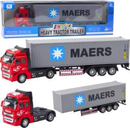 Lean Toys Truck Container With Pull-Back