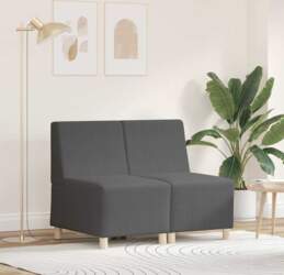 Sofas Krēsls 2 Pcs Tumši Pelēka