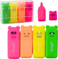 LEAN Mini Highlighter Set Bears Colorful