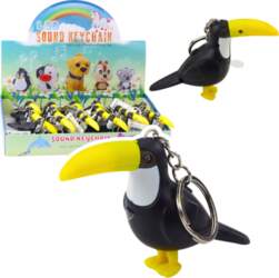 Lean Toys Toucan Backpack Keychain LED