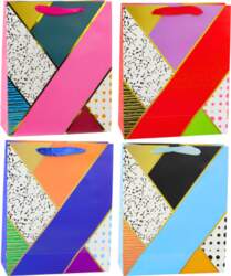 LEAN Paper Gift Bag Geometric Patterns