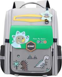 LEAN School Backpack With Dinosaurs Chest