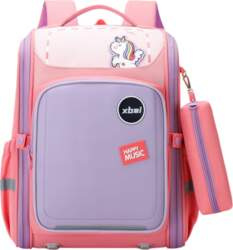 LEAN School Backpack With Unicorn Chest