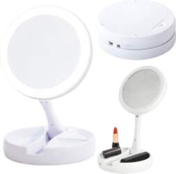 LEAN LED Illuminated Mirror 10x Magnification