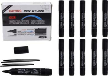 LEAN Permanent Marker Set Waterproof Black
