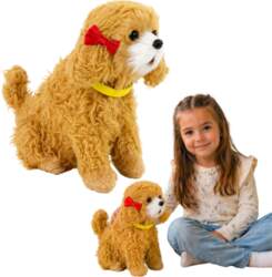 Lean Toys Interactive Plush Dog Soft