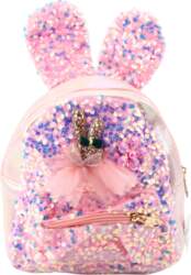 LEAN Children`s Backpack Sequins Rabbit Ears