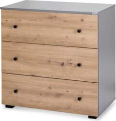 KLUPŚ Kumode Klups PAULINE GRAPHITE-OAK 5901912245327