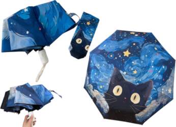 LEAN Automatic Umbrella Rainproof Sunproof Cat