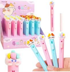 LEAN Eraser Pen Extendable With Cat