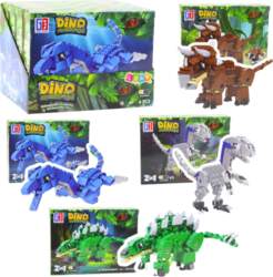 Lean Toys Construction Blocks Set Dinosaur