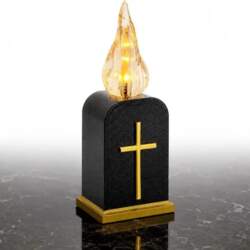 BATTERY-OPERATED LED CANDLE WITH TIMER LANTERN