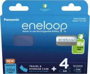 PANASONIC ENELOOP AA 2000mAh 4 gab