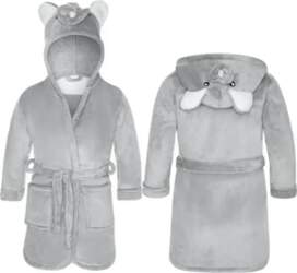 Bērnu peldmētelis Mouse A Grey