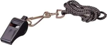 BEST SPORTING BLACK PLASTIC WHISTLE