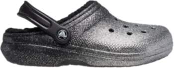 Crocs Classic Glitter Lined Clog Silver