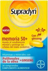 Supradyn Memory 50+ 30 tabletes