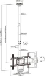 Maclean MC-803 TV ceiling mount (ceiling