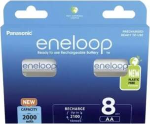 PANASONIC ENELOOP AA 2000mAh 8 gab