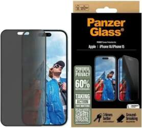 PanzerGlass Privacy Screen Protector iPhone 16