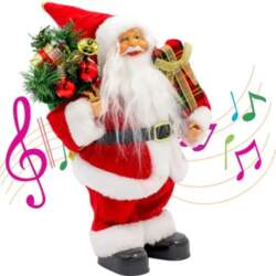 Decorative Dancing and Singing Santa Claus