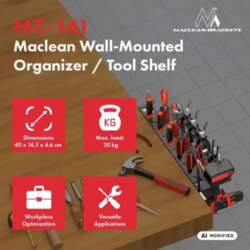 MACLEAN WALL ORGANIZER TOOL SHELF MACLEAN