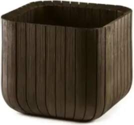 Puķupods Cube Planter M, brūns