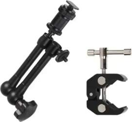 Clamp holder for camera, camera, microphone