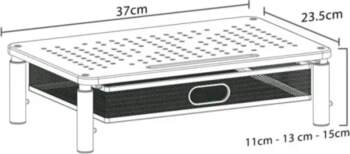 MACLEAN monitora, klēpjdatora, printera statīvs MC-947