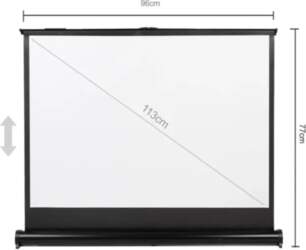 MACLEAN PORTABLE COMPACT DESK PROJECTION SCREEN