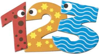 Magnetic Numbers 60pcs