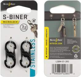 Nite Ize S-Biner MicroLock – melns