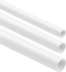 Rigid, smooth electrical installation pipe WHITE