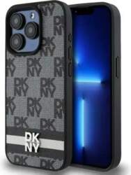 DKNY Leather Checkered Mono Pattern &