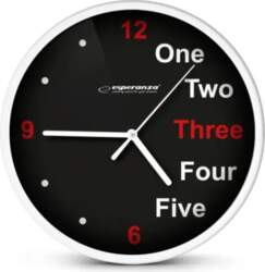 ESPERANZA WALL CLOCK PRAGUE WHITE