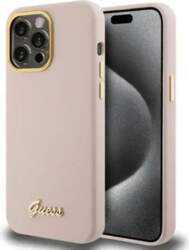 Guess Silicone Script Metal Logo &