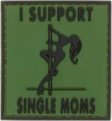 I Support Single Mums Rubber Patch