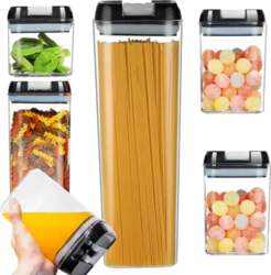 Kitchen containers for food for pasta