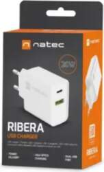 NATEC RIBERA USB-A + USB-C 20W