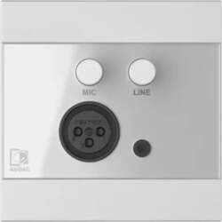 AUDAC WP205/W wall module, XLR mic