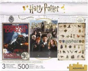 Harry Potter 3 puzzles komplekts 500pcs