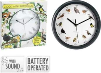 ORNITHOLOGIST WALL CLOCK 25CM